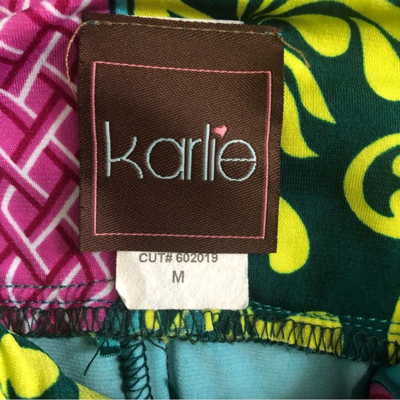Karlie Multicolored Strapless Top Size Medium - Picture 2 of 7
